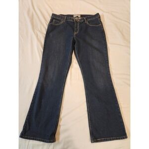 Levi Strauss Signature Women Low Rise Bootcut Jeans Size 14M Dark Blue 34x31